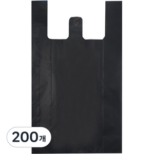 월드크린 검정 손잡이 비닐봉투, 20L, 200개