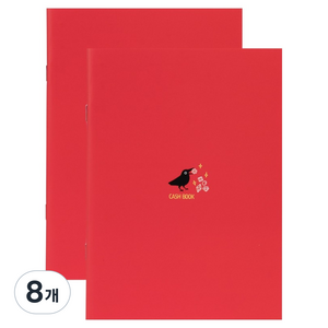 비플라이 소비습관 가계부, 8개, 레드