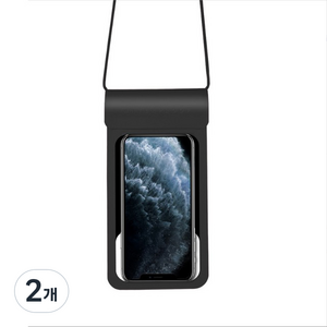 라젠다 물놀이 레저용 방수팩, 블랙, 2개