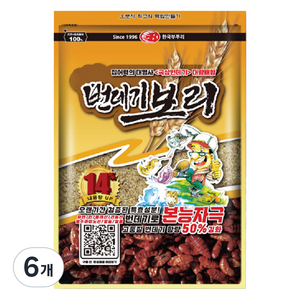한국부푸리 번데기 보리 떡밥, 6개, 420g