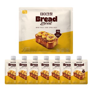 테이크핏 브레드밀 단백질 쉐이크 바나나브륄레, 45g, 7개