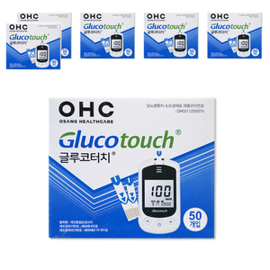 오상헬스케어 OHC 글루코터치 혈당측정지, 50개입, 6개