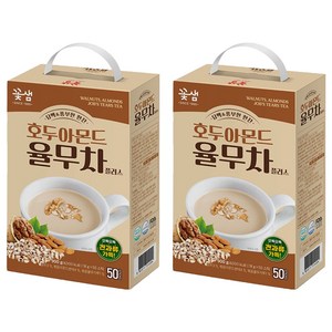 꽃샘 호두아몬드율무차플러스, 18g, 50개입, 2개