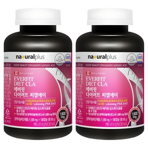 내츄럴플러스 에버핏 다이어트 씨엘에이, 180정, 2개
