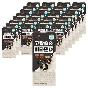 파이토메이드 고칼슘 & 비타민D 두유 검은콩, 120개, 190ml