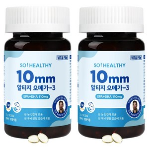 비타파우 반려동물 쏘헬시 10mm 영양제, 180정, 오메가3, 2개
