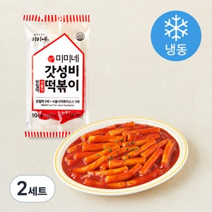 미미네 갓성비 서울식 떡볶이 10인분 판밀떡 280g x 5개입 + 소스 85g x 5개입 세트 (냉동), 2세트, 1,825 g