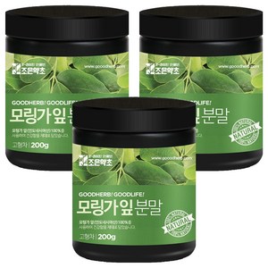 조은약초 모링가 잎가루, 200g, 3개