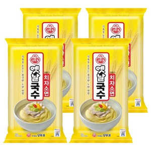 오뚜기옛날 국수 치자소면, 900g, 4개