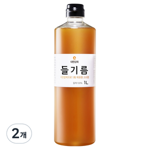 대현상회 저온압착 들기름, 2개, 1L