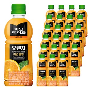 미닛메이드 시그니처 오렌지 주스, 350ml, 24개