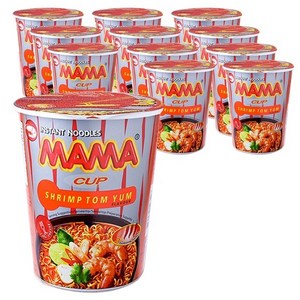 마마 컵 쉬림 톰냠 플레이버 컵라면 70g, 12개 골드박스 특가