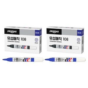 펜맥스 유성매직 108, 청색, 24개