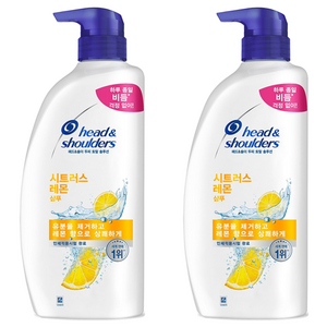헤드앤숄더 두피 토탈 솔루션 샴푸 시트러스 레몬, 800ml, 2개