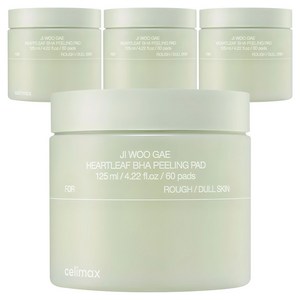 셀리맥스 어성초 BHA 지우개 필링 패드, 60매입, 125ml, 4개