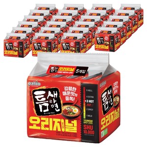 틈새라면 빨계떡 120g, 120개