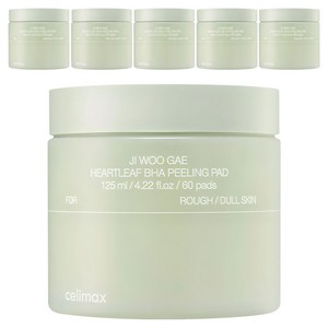 셀리맥스 어성초 BHA 지우개 필링 패드, 60매입, 125ml, 6개