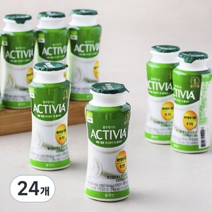 풀무원다논 액티비아 병 플레인, 130ml, 8개입, 3개