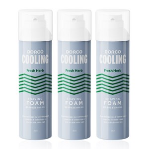 도루코 쿨링 쉐이빙 폼 프레쉬 허브, 3개, 210ml