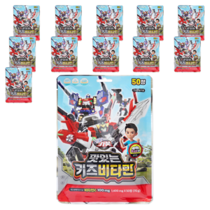 아텍스 헬로카봇 맛있는 키즈비타민, 50정, 70g, 12개