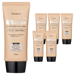 디오프러스 매직 비비 크림 SPF50+ PA++++, 19호 라이트 베이지, 60ml, 6개