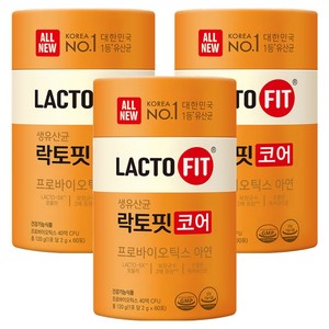 락토핏 코어 유산균 60p, 2g, 180개 골드박스 특가
