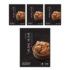참이맛 감자탕 블랙, 1.2kg, 4개