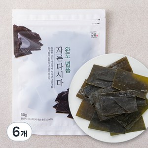 주일 완도 명품 자른 다시마, 6개, 50g