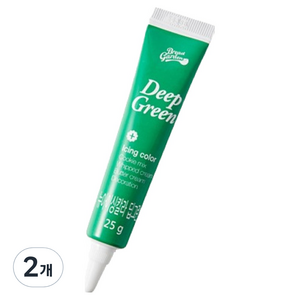 브레드가든 아이싱칼라 식용색소 딥그린, 25g, 2개
