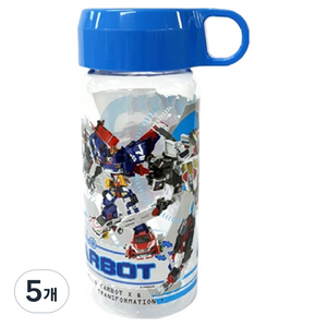 르번 헬로카봇 베이직보틀, 혼합색상, 380ml, 5개