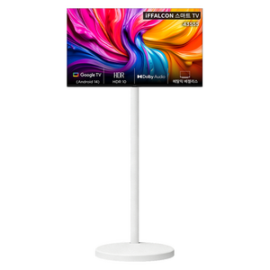 아이팔콘 FHD HDR 스마트TV + TCL 이동식 TV 스탠드 세트, 112cm(43인치), 43S55(화이트), 스탠드형, 고객직접설치