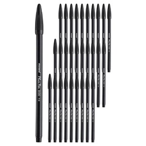 모나미 플러스펜 3000 DZ 0.4mm 12p, 흑색, 3개