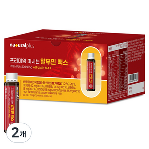 내츄럴플러스 프리미엄 마시는 알부민 맥스, 30회분, 2개