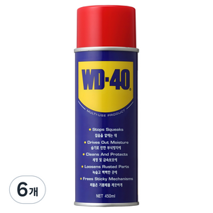 WD40 다목적 윤활유 450ml, 6개