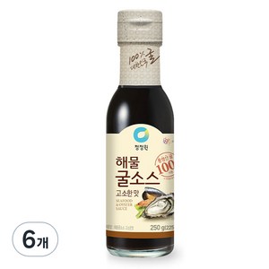 청정원 해물굴소스 고소한맛, 250g, 6개