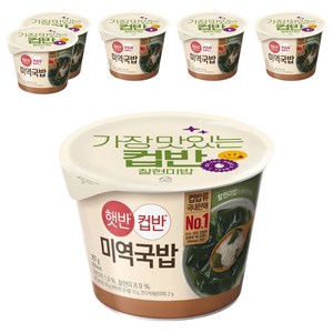햇반컵반 미역국밥, 167g, 6개