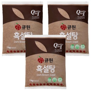 큐원 흑설탕, 1kg, 3개