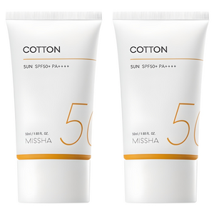 미샤 올 어라운드 세이프 블록 코튼선크림 SPF50+ PA++++, 50ml, 2개