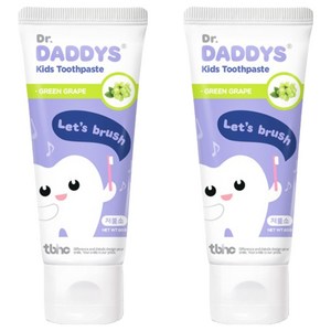 닥터데디스 아동용 저불소 키즈 치약, 60g, 2개