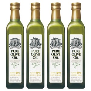 백설 CJ 백설 유러피안 퓨어 올리브유, 500ml, 4개