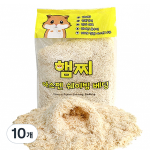 햄찌 아스펜 쉐이빙 베딩, 10L, 10개