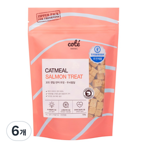 꼬뜨 캣밀 트릿 동결건조간식, 연어, 120g, 6개