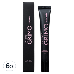 타투그리모 스킨어게인 헤어 두피물들임 컬러링 에센스 20ml, 6개, 흑색