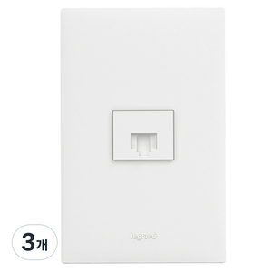 르그랑 아펠라화이트 Simple 8핀 1구 조립 매입 모듈러, 3개