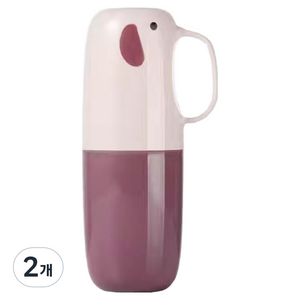 핫핫마켓 멀티 다용도보관케이스, 브라운아이보리, 2개