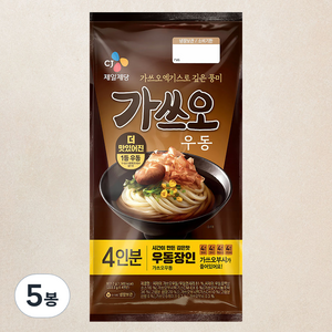 CJ제일제당 가쓰오우동 4인분, 933.2g, 5봉