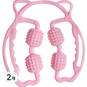 종아리 마사지롤러 다리 마사지 붓기 제거, 핑크, 2개