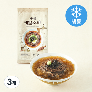 메르밀진미집 백년가게 메밀소바 2인분 (냉동), 966.4g, 3개