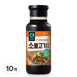 청정원 명가 소불고기 양념, 500g, 10개