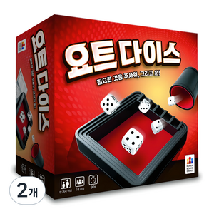 코리아보드게임즈 요트 다이스, 혼합색상, 2개